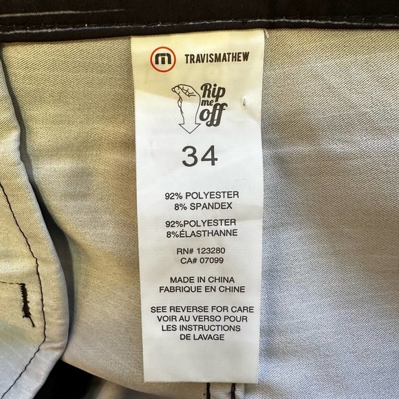 travis mathew Black & Blue Striped Board shorts sz 34 EUC - Picture 4 of 7